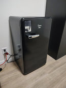 Midea Frigobar Retrô, 95L, Preto, 110V, Midea